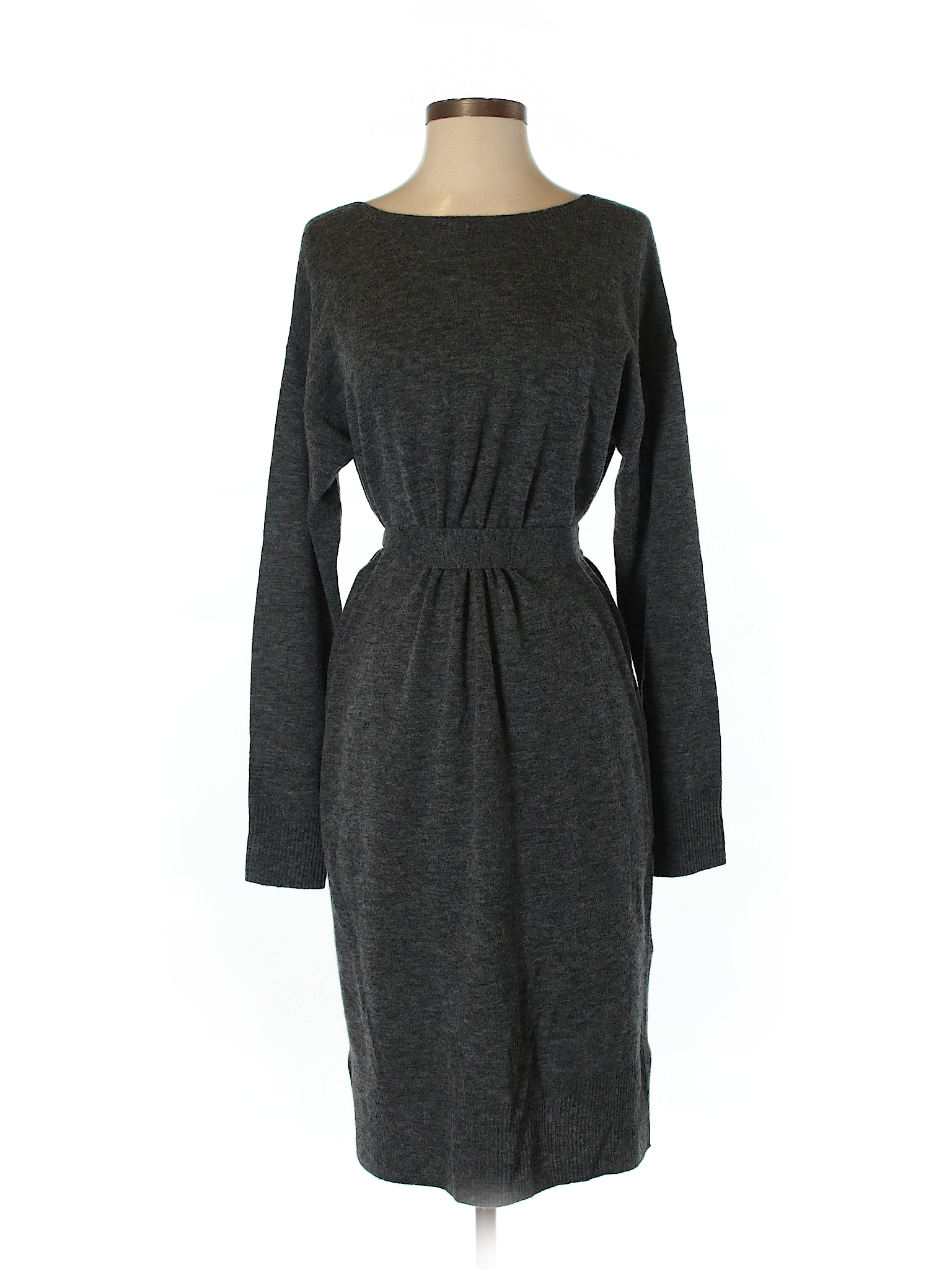 Wilfred Solid Gray Casual Dress Size S 75 Off Thredup