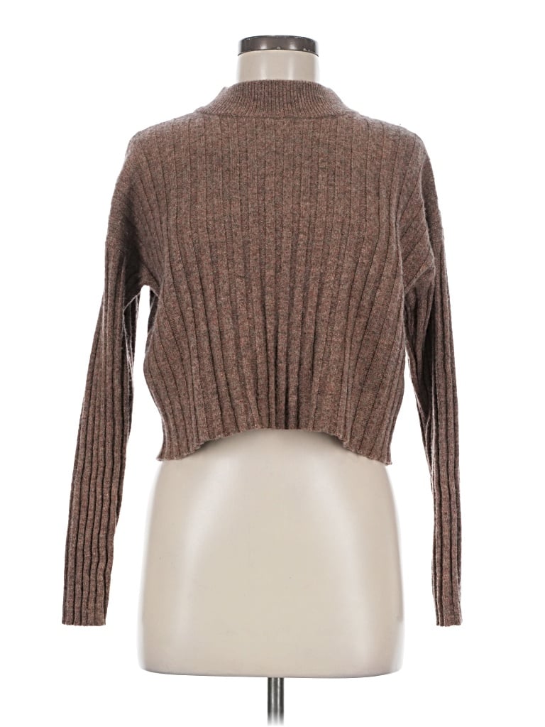 Pre-owned Madewell Turtleneck Sweater In Brown