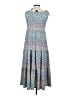PURE essence Print Blue Casual Dress Size S - photo 2