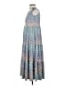 PURE essence Print Blue Casual Dress Size S - photo 5
