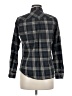 Theory Plaid Black Long Sleeve Button-Down Shirt Size M - photo 2