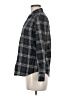 Theory Plaid Black Long Sleeve Button-Down Shirt Size M - photo 5