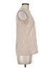 Como Blu Tan Sleeveless Blouse Size M - photo 4
