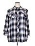Style&Co 100% Rayon Plaid Blue 3/4 Sleeve Button-Down Shirt Size 2X - photo 1