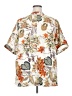 Unbranded 100% Polyester Tropical Ivory Short Sleeve Blouse Size 5X - photo 2