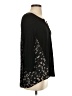 Daniel Rainn Floral Black 3/4 Sleeve Blouse Size S - photo 4