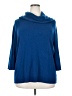 Spring & Mercer 100% Acrylic Blue Turtleneck Sweater Size 3X - photo 1