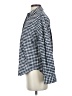 Everlane 100% Organic Cotton Checkered-gingham Blue Long Sleeve Button-Down Shirt Size 2 - photo 5