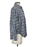 Everlane 100% Organic Cotton Checkered-gingham Blue Long Sleeve Button-Down Shirt Size 2 - photo 4