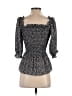Max Studio 100% Polyester Black 3/4 Sleeve Blouse Size XS - photo 2