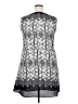 Reiss 100% Viscose Print Silver Black Cocktail Dress Size 14 - photo 2