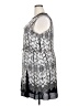 Reiss 100% Viscose Print Silver Black Cocktail Dress Size 14 - photo 5