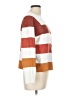 Pinque Stripes Orange White Pullover Sweater Size L - photo 4