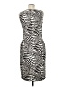 Coldwater Creek Animal Print Ivory Cocktail Dress Size 6 - photo 2