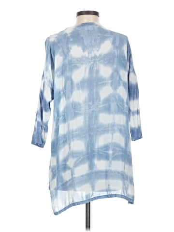 Blue Saks Fifth Avenue 3/4 Sleeve Blouse (view 2)