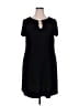 MSK Solid Black Casual Dress Size 2X - photo 1