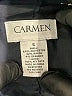 Carmen Carmen Marc Valvo Blue Black Coat Size S - photo 6