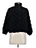 FRZ 100% Polyester Argyle Black Faux Fur Jacket Size M - photo 1