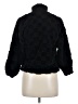 FRZ 100% Polyester Argyle Black Faux Fur Jacket Size M - photo 2