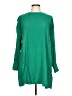 MNG Solid Green Casual Dress Size 10 - photo 1