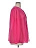 Torrid 100% Polyester Pink 3/4 Sleeve Blouse Size 1X Plus (1) - photo 4