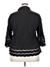 Unbranded Black 3/4 Sleeve Button-Down Shirt Size XXL - photo 2