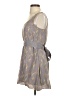 Partimi 100% Silk Hearts Gray Casual Dress Size 0 - photo 5