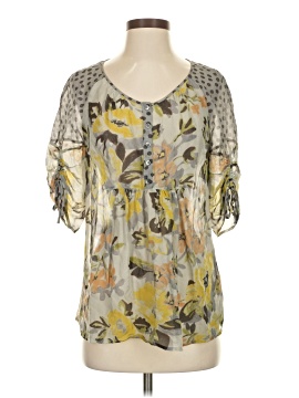 Edme & Esyllte Short Sleeve Silk Top
