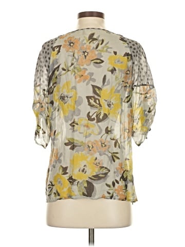 Edme & Esyllte Short Sleeve Silk Top (view 2)