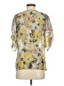 Edme & Esyllte 100% Silk Gray Short Sleeve Silk Top Size 0 - photo 2