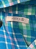 Billy T Plaid Blue 3/4 Sleeve Button-Down Shirt Size XL (estimated) - photo 7