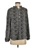 Ann Taylor LOFT Animal Print Silver Long Sleeve Blouse Size S - photo 1
