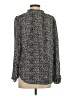 Ann Taylor LOFT Animal Print Silver Long Sleeve Blouse Size S - photo 2