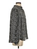 Ann Taylor LOFT Animal Print Silver Long Sleeve Blouse Size S - photo 4