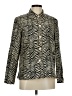Silkland Animal Print Ivory Long Sleeve Blouse Size 6 - photo 1