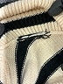 Unbranded Stripes Ivory Turtleneck Sweater Size M - photo 7