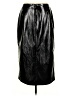 Gap 100% Polyester Black Faux Leather Skirt Size 8 - photo 2