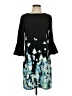 Elle Graphic Black Cocktail Dress Size S - photo 1