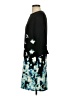 Elle Graphic Black Cocktail Dress Size S - photo 5