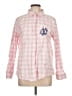 Marleylilly Checkered-gingham Pink Long Sleeve Button-Down Shirt Size L - photo 1