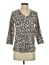 Chico's 100% Cotton Ivory 3/4 Sleeve Blouse Size Sm (0) - photo 1