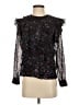 Reiss 100% Viscose Black Long Sleeve Blouse Size 2 - photo 1