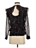 Reiss 100% Viscose Black Long Sleeve Blouse Size 2 - photo 2