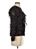 Reiss 100% Viscose Black Long Sleeve Blouse Size 2 - photo 4