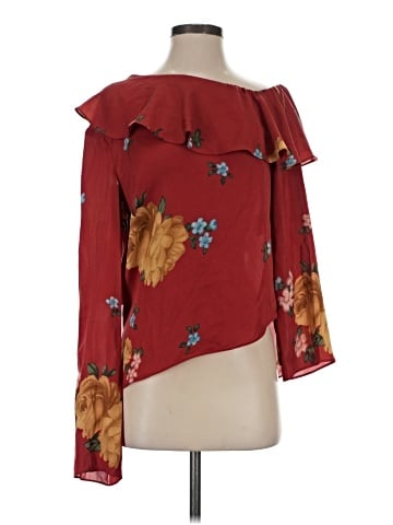 Magda Butrym Long Sleeve Silk Top (view 1)