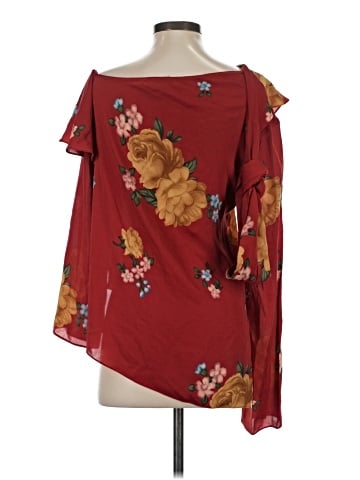 Magda Butrym Long Sleeve Silk Top (view 2)