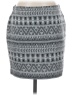 Express Graphic Gray Casual Skirt Size S - photo 1