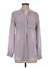 Joe Fresh 100% Polyester Gray Long Sleeve Blouse Size S - photo 1