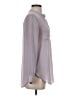 Joe Fresh 100% Polyester Gray Long Sleeve Blouse Size S - photo 4