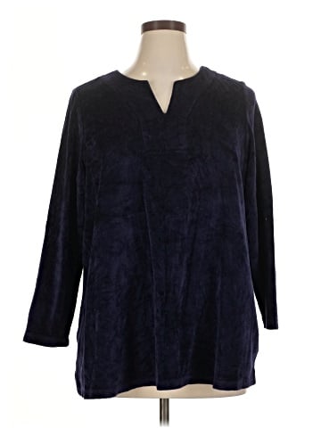 Susan Graver 3/4 Sleeve Top (view 1)